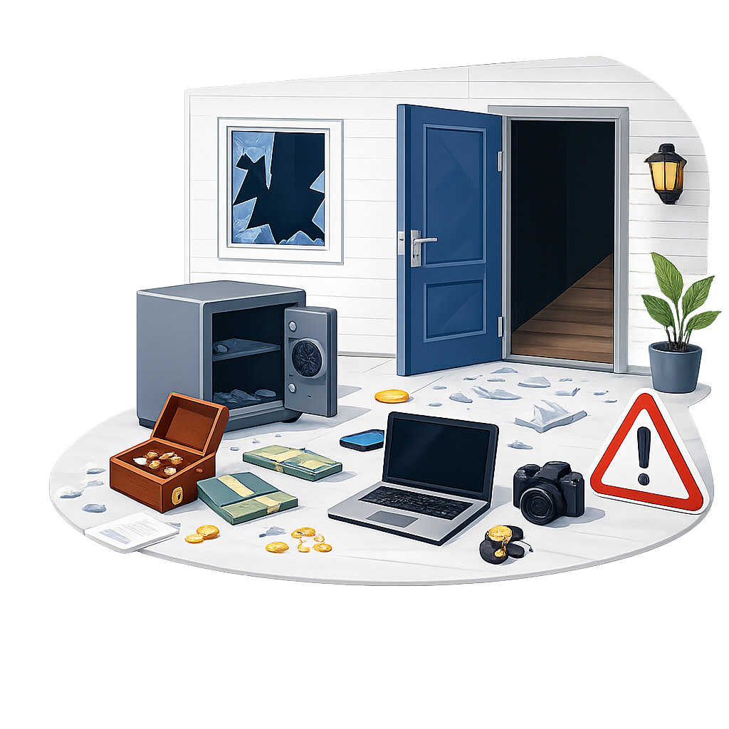 Home burglary insurance claim guidance